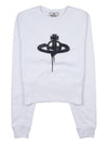 Spray ORB Logo Sweatshirt White - VIVIENNE WESTWOOD - BALAAN 2