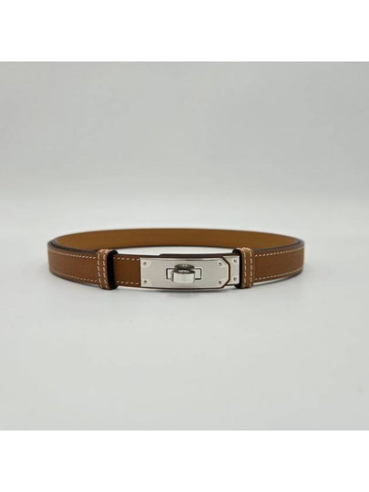 Women's Kelly 18 Silver Belt Gold - HERMES - BALAAN 2