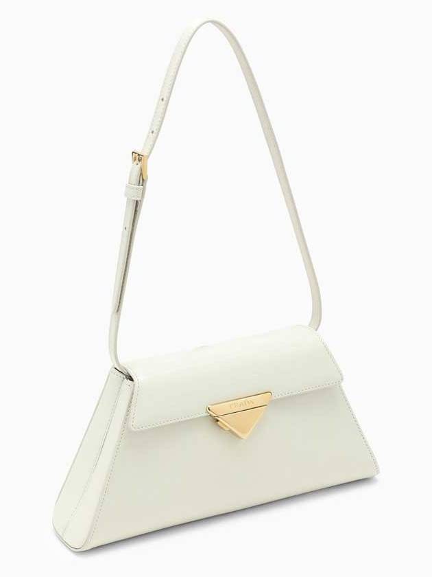 Medium brushed handbag white 1BD343 - PRADA - BALAAN 3