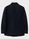 Heavy Wool Double Breasted Half Coat Black - NOIRER - BALAAN 3