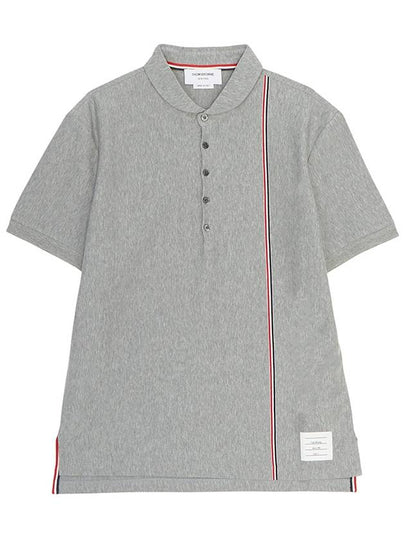 RWB Stripe Polo Shirt Grey - THOM BROWNE - BALAAN 2