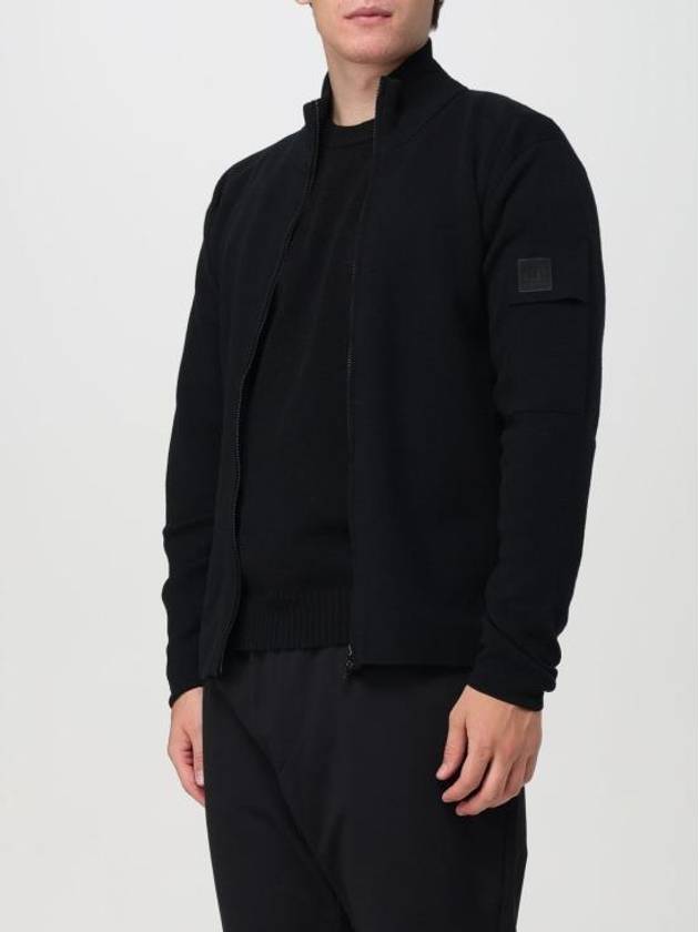 Extra Fine Zipper Cardigan Black - CP COMPANY - BALAAN 5