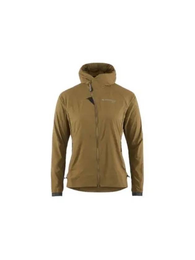 Women's Nal Hooded Windbreaker Olive - KLATTERMUSEN - BALAAN 1