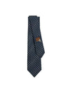 Maillons Degrades Silk Tie Marine - HERMES - BALAAN 1