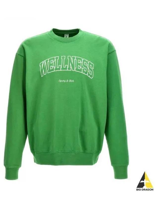 Wellness Ivy Crewneck VerdeWhite CRAW2359VE 177 Sweatshirt - SPORTY & RICH - BALAAN 1