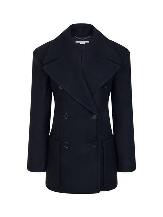 Wide lapel double peacoat navy 271597 - STELLA MCCARTNEY - BALAAN 1