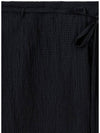 Tencel Layered Wide Skirt Pants Black - NOIRER FOR WOMEN - BALAAN 10