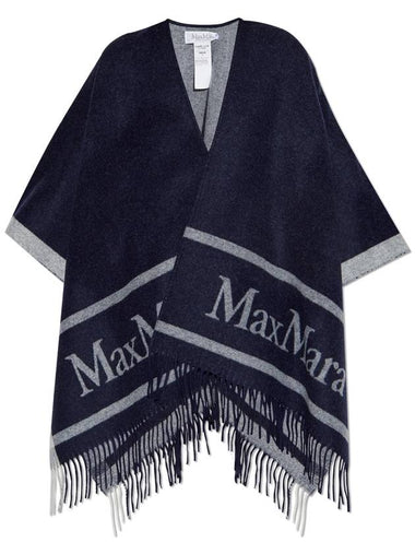 Max Mara Poncho Hilde, Women's, Navy Blue - MAX MARA - BALAAN 1