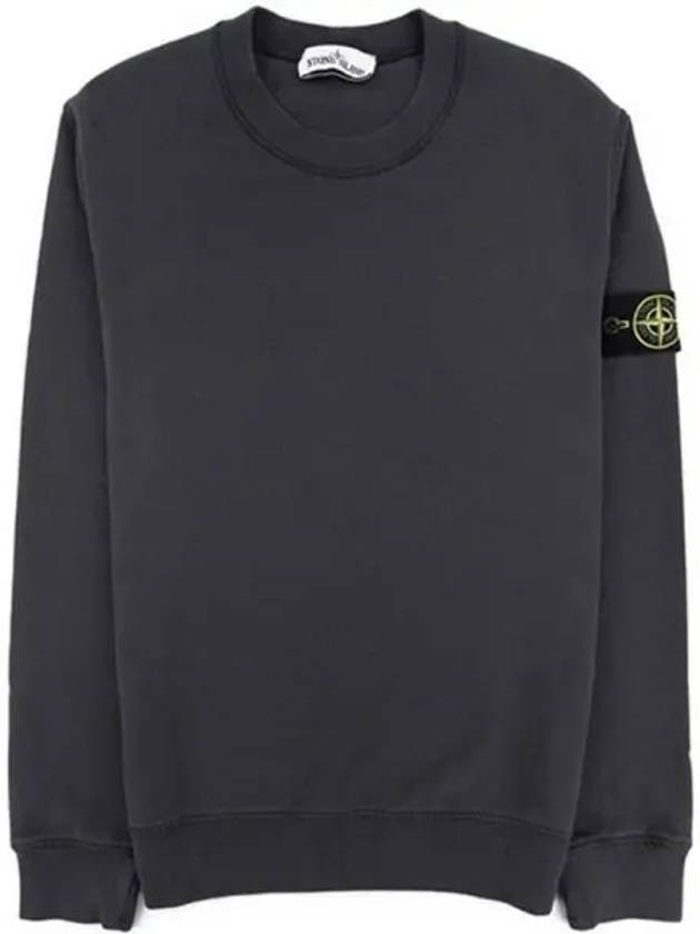 Wappen Patch Crewneck Sweatshirt Charcoal - STONE ISLAND - BALAAN 2