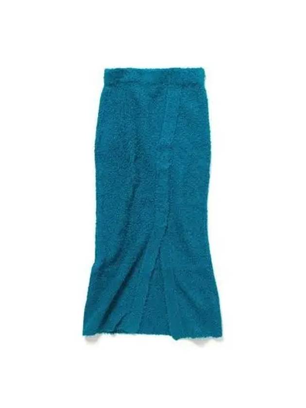 Women Linen Cotton Rab Wrap Skirt Blue A02LM - AURALEE - BALAAN 1