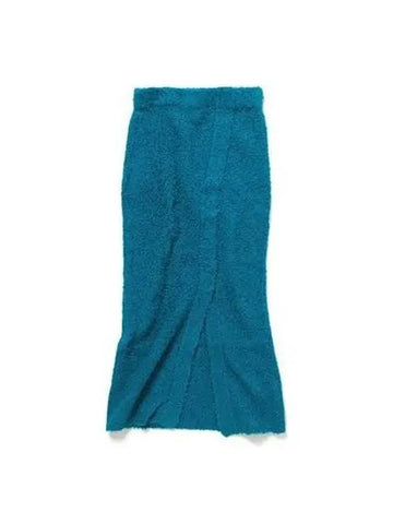 Women Linen Cotton Rab Wrap Skirt Blue A02LM - AURALEE - BALAAN 1