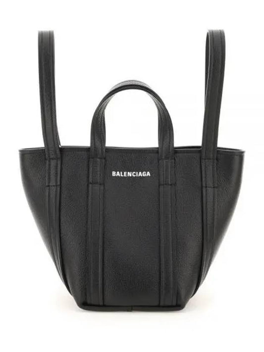 Everyday XS Grained Calfskin Shoulder Tote Bag Black - BALENCIAGA - BALAAN 2