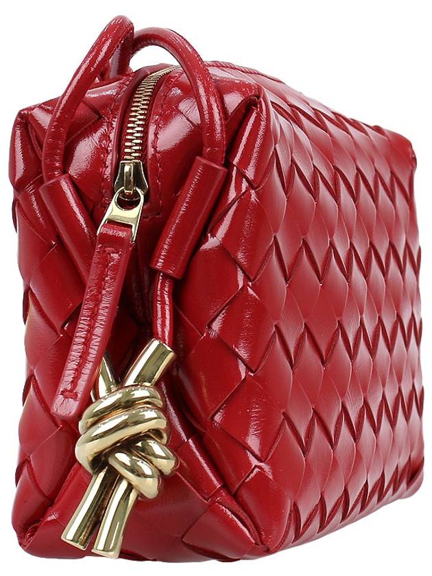 Intrecciato Loop Camera Mini Shoulder Bag Red - BOTTEGA VENETA - BALAAN 5