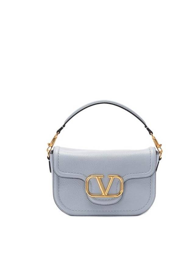 Alltime Soft Grain Calfskin Shoulder Bag Blue - VALENTINO - BALAAN 1