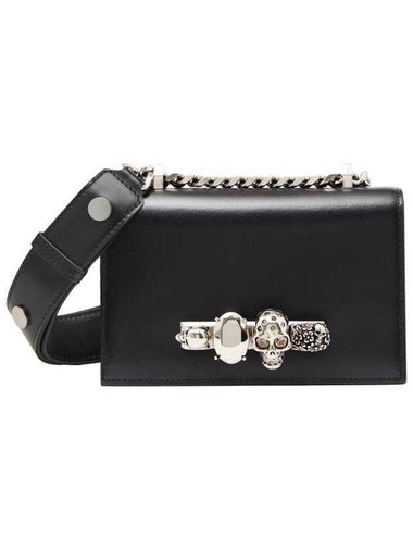 Biker Skull Jewelry Mini Satchel Shoulder Bag Black - ALEXANDER MCQUEEN - BALAAN 1