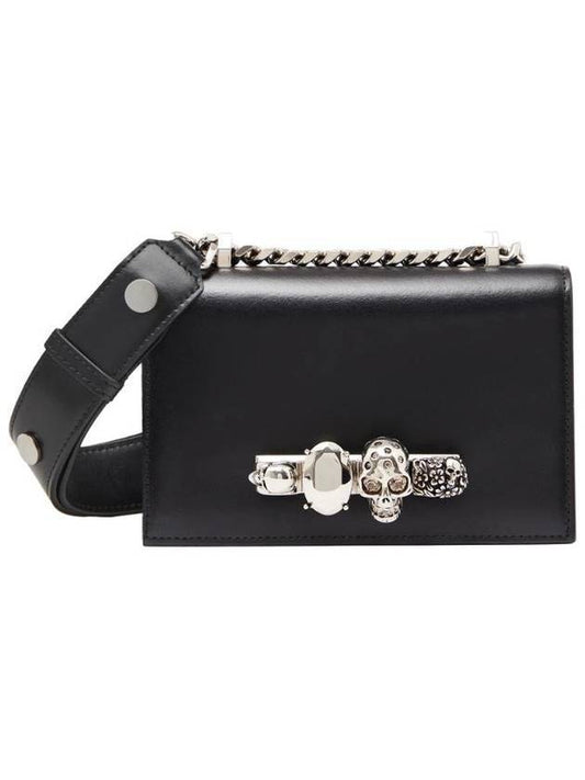 Biker Skull Jewelry Mini Shoulder Bag Black - ALEXANDER MCQUEEN - BALAAN 1