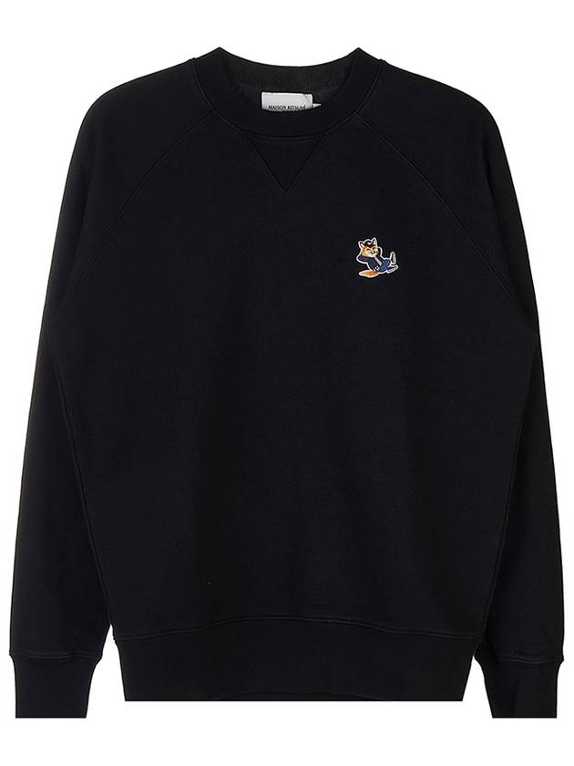 Maison Kitsune Men's Dressed Fox Patch Sweatshirt JM00317KM0001 BK - MAISON KITSUNE - BALAAN 9