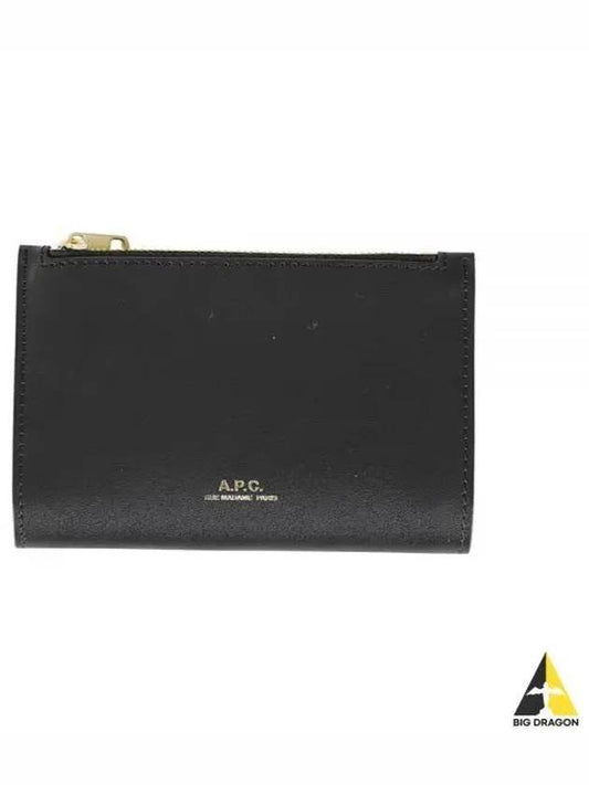 Willet Zipper Half Wallet Black - A.P.C. - BALAAN 2