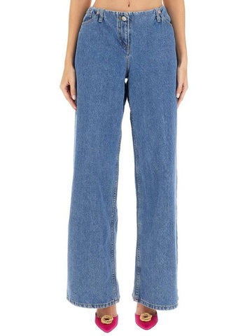 Magda Butrym Ultra Low Waist Wide Leg Jeans - MAGDA BUTRYM - BALAAN 1