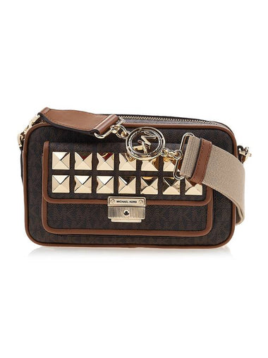 Studded Bradshaw Shoulder Bag Brown - MICHAEL KORS - BALAAN 1