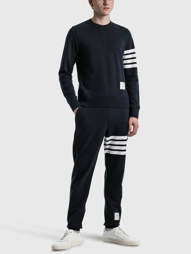 4 Bar Loopback Jersey Sweatshirt Navy - THOM BROWNE - BALAAN 6