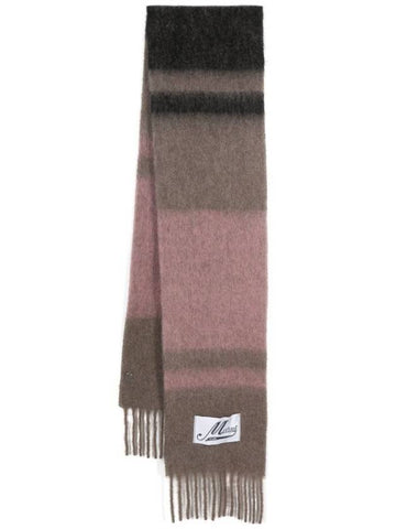 Marni Striped Brushed Alpaca Mohair Scarf Accessories - MARNI - BALAAN 1