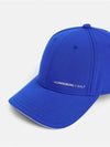 Sunny Logo Print Polyester Twill Ball Cap Blue - J.LINDEBERG - BALAAN 4