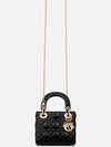 Lady Cannage Small Lambskin Tote Bag Black - DIOR - BALAAN 6