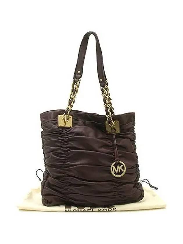 Dark purple leather shoulder bag - MICHAEL KORS - BALAAN 2