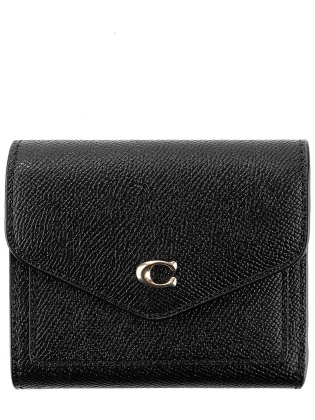 Win Small Leather Half Wallet Black - COACH - BALAAN 2