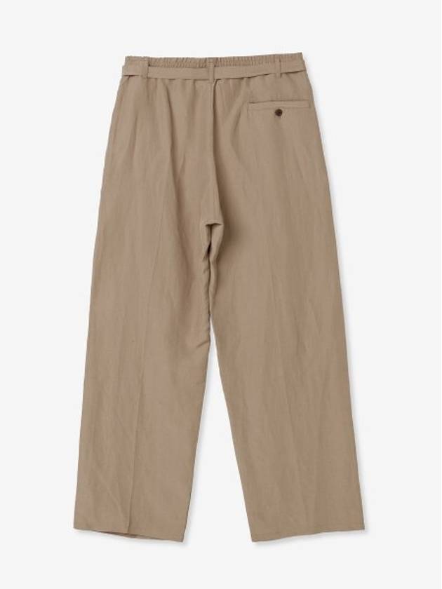 Belted Easy Straight Pants Camel - LEMAIRE - BALAAN 3