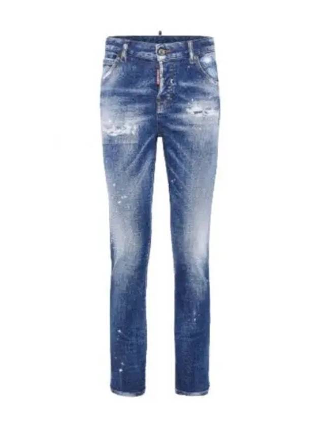 Medium Heritage Rammendo Wash Cool Girl Jeans Blue - DSQUARED2 - BALAAN 2