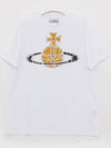 Women's Print Logo Short Sleeve T-Shirt White - VIVIENNE WESTWOOD - BALAAN 4