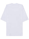 Logo Organic Cotton Short Sleeve T-Shirt White - MARNI - BALAAN 3