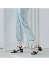 FL6022 Horse Chestnut Open Toe 5CM Sandals Midnight Black - FLORIDA STUDIO - BALAAN 4