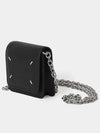 Embroidery Logo Chain Cald Wallet Black - MAISON MARGIELA - BALAAN 7