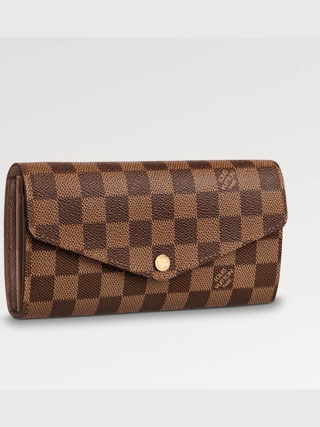 Women's Long Wallet Sarah Wallet Damier Eben - LOUIS VUITTON - BALAAN 1