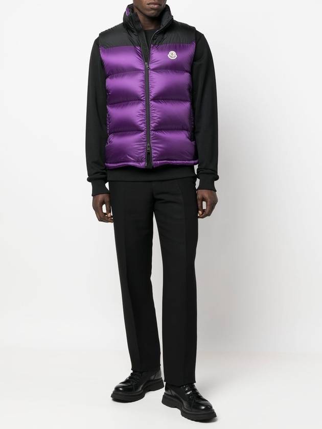 Ophrys Logo Patch Nylon Padded Vest Purple - MONCLER - BALAAN 4