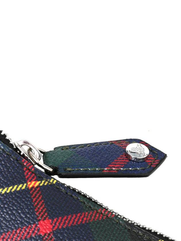 Derby Tartan Canvas Clutch Bag Black - VIVIENNE WESTWOOD - BALAAN 5