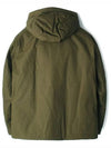 419F1 Ghost Weatherproof Cotton Canvas Hooded Jacket Military Green - STONE ISLAND - BALAAN 3