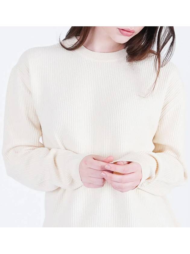 Soft Hazy Wool Round Knit Ivory - CHANCE'S NOI - BALAAN 3