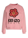 Boke Flower Logo Cotton Sweatshirt Pink - KENZO - BALAAN 2