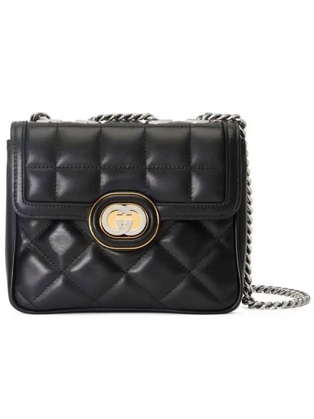 Interlocking G Quilted Mini Shoulder Bag Black - GUCCI - BALAAN 1