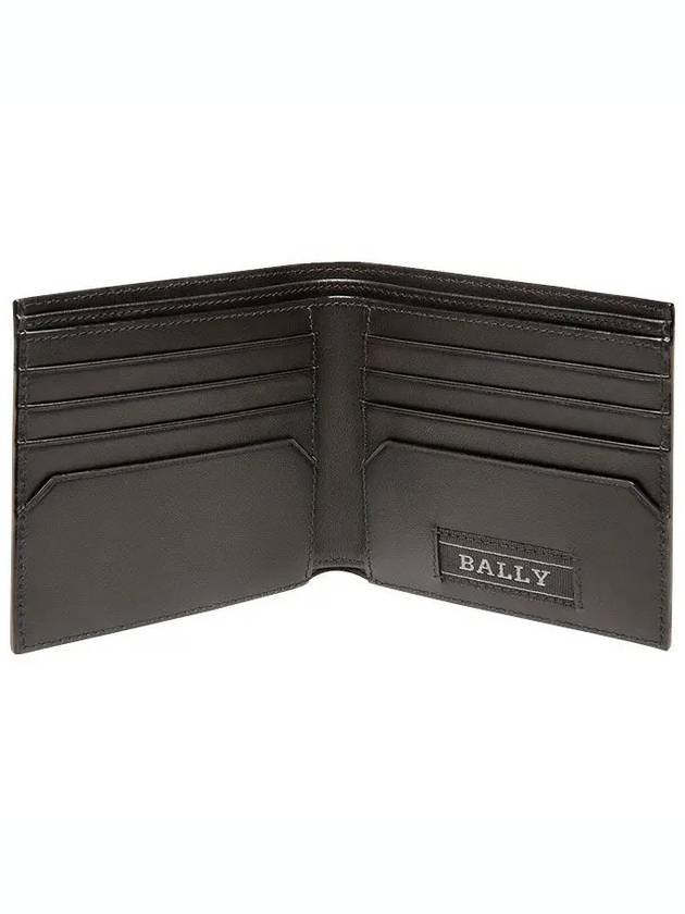 Brasai Stripe Leather Bifold Wallet Black 598428 22369 F100 - BALLY - BALAAN 4