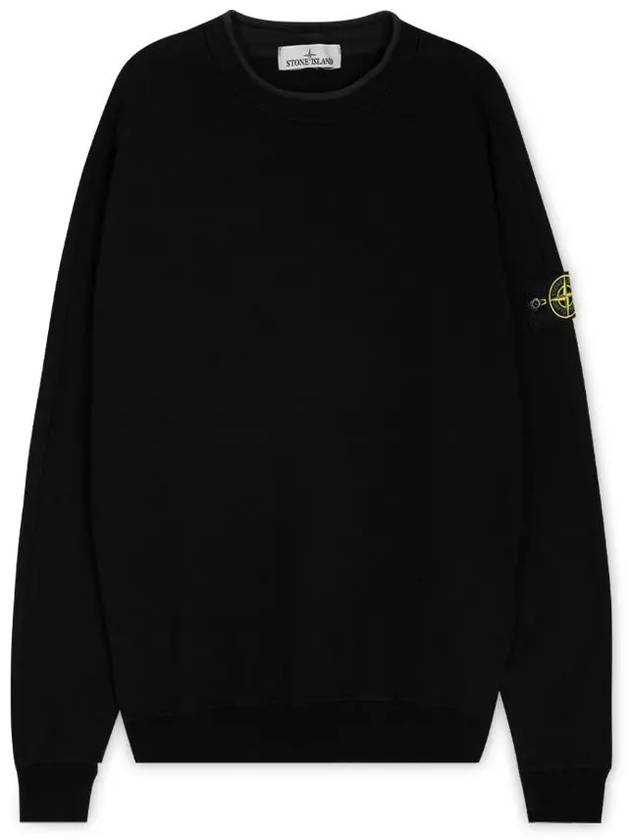 Men s Waffen Patch Black Sweatshirt 801564752 V0029 - STONE ISLAND - BALAAN 3