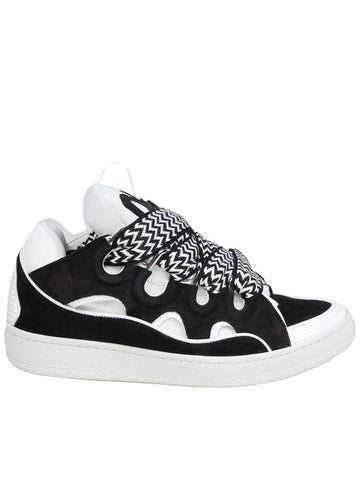 Lanvin Sneakers In Leather, Fabric And Suede - LANVIN - BALAAN 1