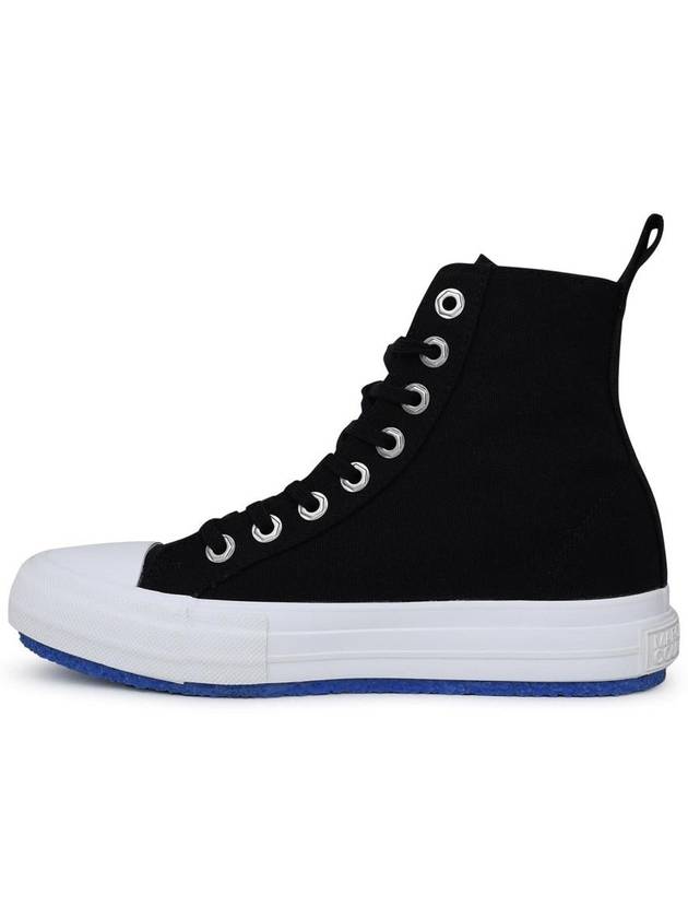 embroided logo high-top sneakers black - MARCELO BURLON - BALAAN 4