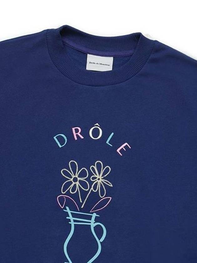 Drold Monsieur Men s Vase Sweatshirt Navy SW117 CO001 NY - DROLE DE MONSIEUR - BALAAN 3