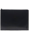 Monogram Logo Tiny Large Clutch Bag Black - SAINT LAURENT - BALAAN 2