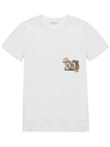 Women's Elmo Logo Detail Short Sleeve T-Shirt White - MAX MARA - BALAAN 3